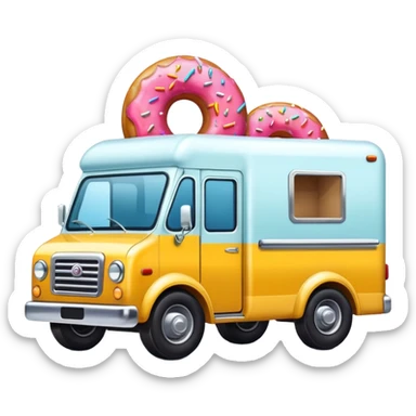  donut truck sticker