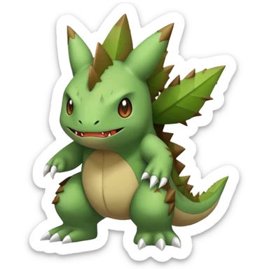 Larvitar-Axed-hybrid-Fakémon-creature (full body) sticker