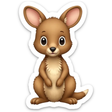 baby kangaroo sticker