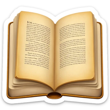 libro aperto no facce di lato sticker