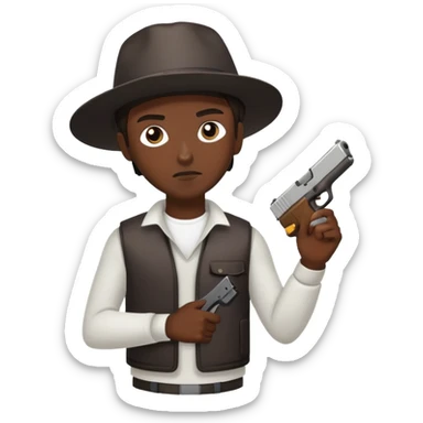 A thug with a glock sticker