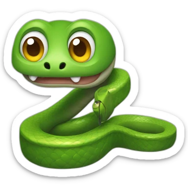 A snake with a hearing aid sticker
