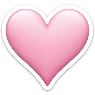 Pink ￼heart  sticker