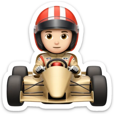 Formula racer sticker