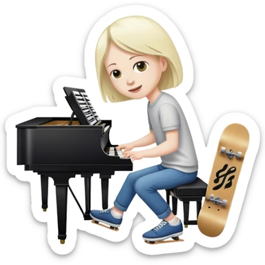 edea piano skate sticker
