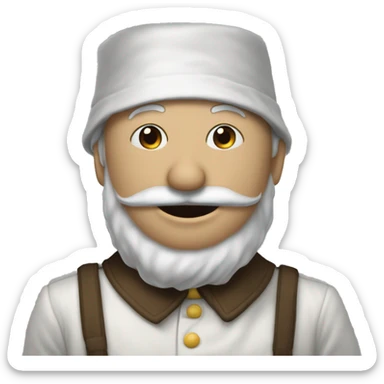 En bonhomme avec la main sur le nez qui ajoute ses doigts pour narguer quelu’un sticker