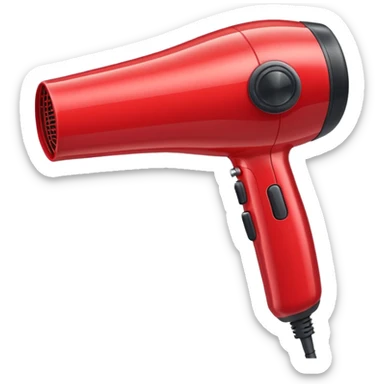 Hair dryer sticker