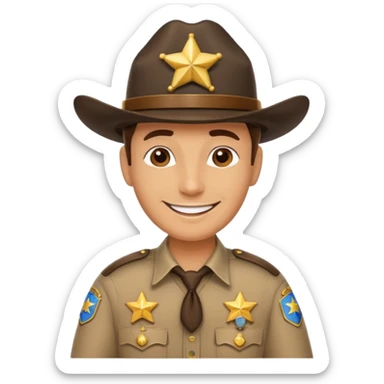 a sheriff sticker