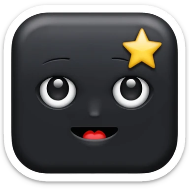 ★☆ - this shows full star and empty star  only with black outline with white colour inside but I want is first half black and second half empty sticker