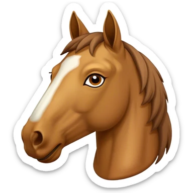 Horse head human body sticker