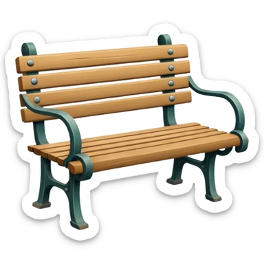 park bench sticker