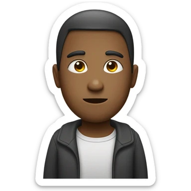 Straight face with X eyes sticker