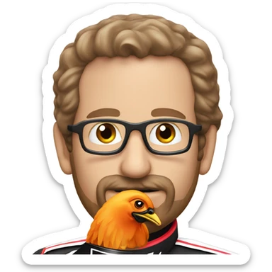 Dale Earnhardt eating a chicken wing sticker