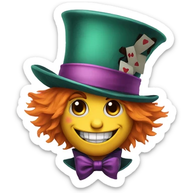 mad hatter sticker