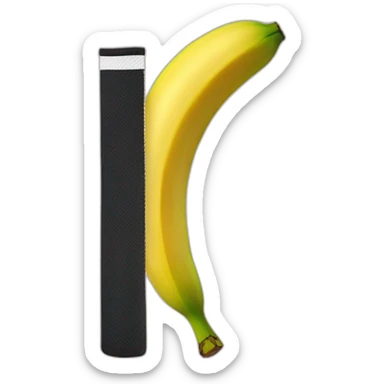 Banana won a tennis tournament sticker
