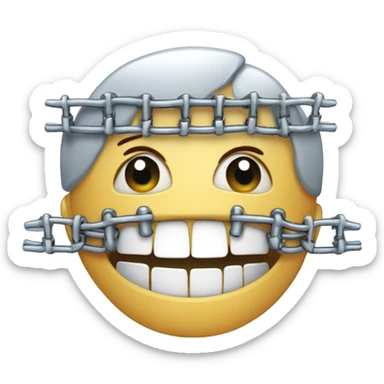 Me with braces sticker