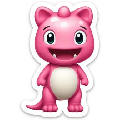 hello kitty dino front view  sticker