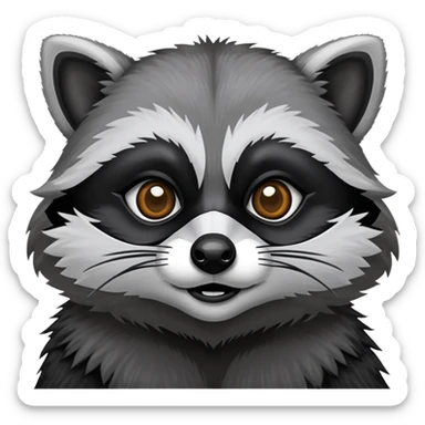 2 raccoons sticker