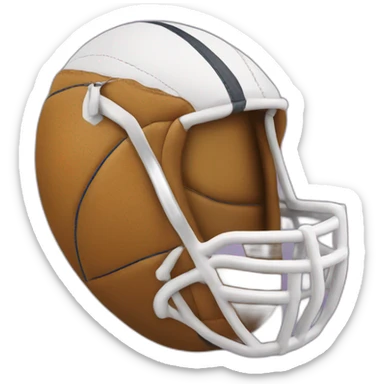 Ballon de rugby sticker