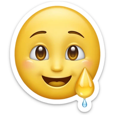 make me a amoji happy with tears sticker