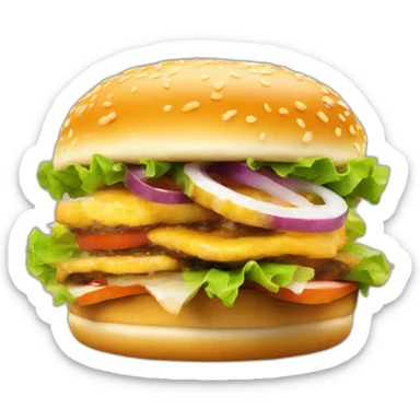 hamburguesa de pescado sticker