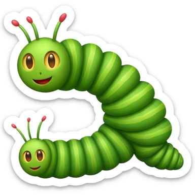 Caterpillar emoji sticker