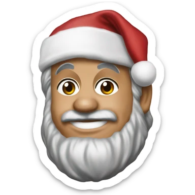 Nick saban as Santa  sticker