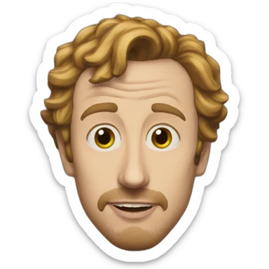 peep show super hans sticker