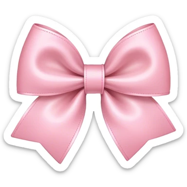 light pink bow sticker