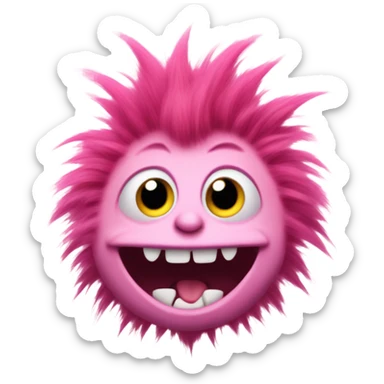 Pink troll sticker