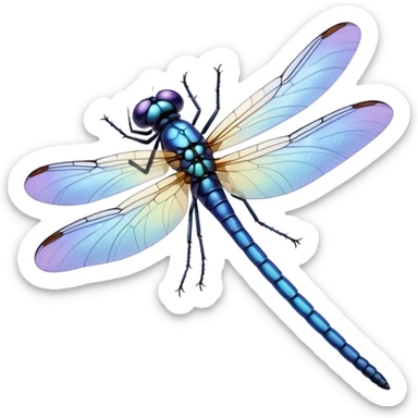 Periwinkle Dragonglfly emoji sticker