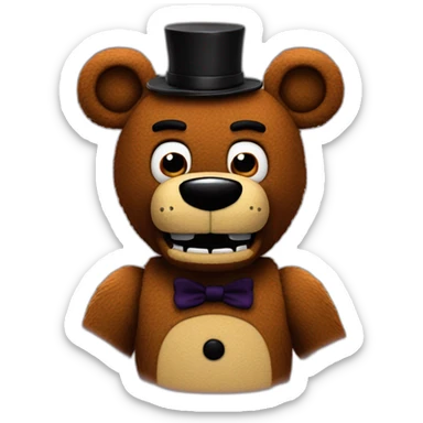 five nights at freddy's bear sticker