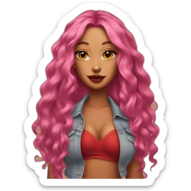 doja cat paint the town red sticker