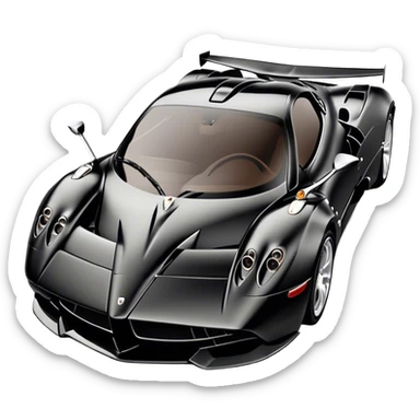 Pagani Huayra - Pagani (Model Year: 2022) (Iconic colour: Black) sticker