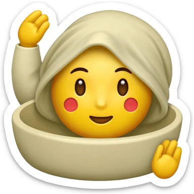 кавайная мандрагора в горшке sticker