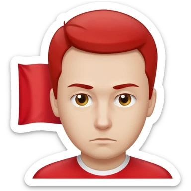 polish man with poland flag sticker