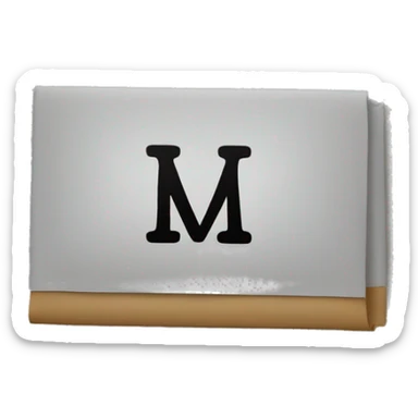 Letter m sticker