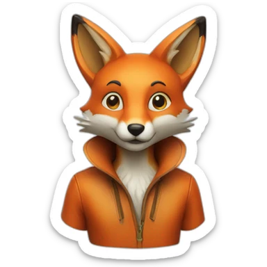 fox latex sticker
