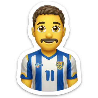 persona con la camiseta del cádiz c.f. sticker