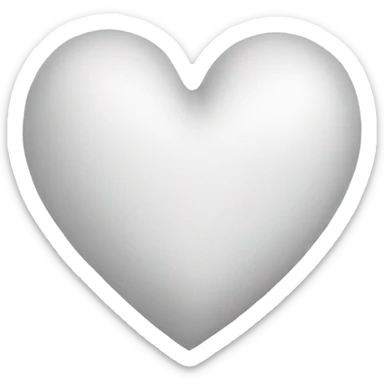 white heart sticker