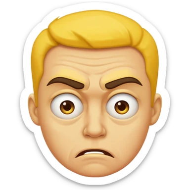 disgusted look emoji sticker