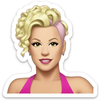 Pop artist p!nk sticker