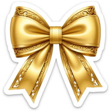 golden bow weapon sticker