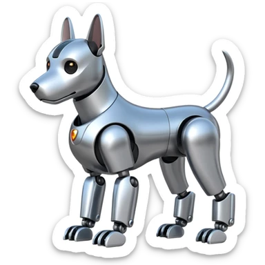 Robots Dog, front view sticker