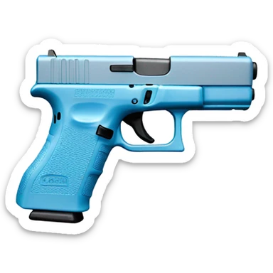 pastel blue glock sticker