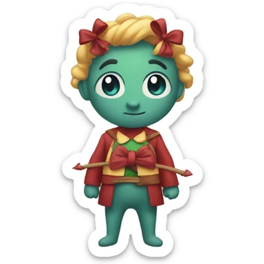 katw fitzimons with a bow  sticker