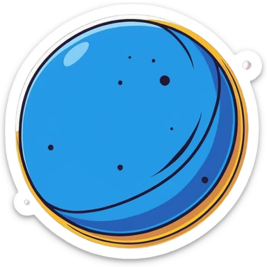 dark blue mysterious planet sticker