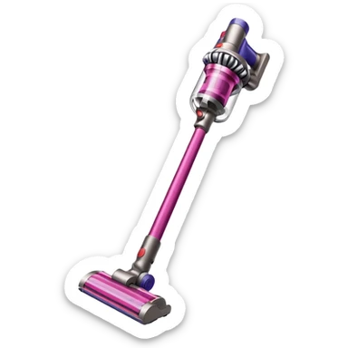 pink dyson cordless vacuum sleek sticker