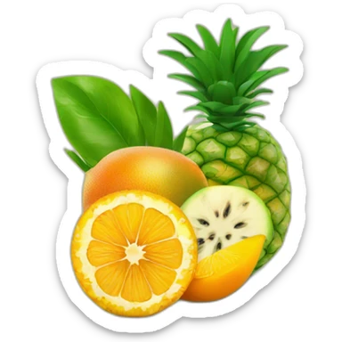 Ananas, Maracuja, Orange & Mango Salad  sticker