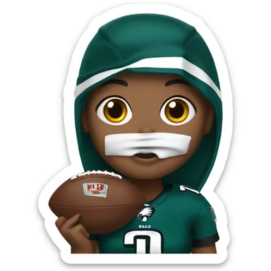 woma nfl eagles fan sticker